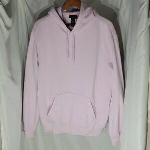 H&M Light Pink Pullover Hoodie - Size L